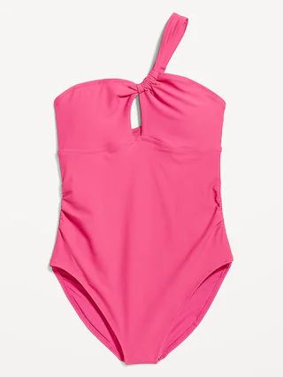 One-Shoulder Cutout Swimsuit | Old Navy (CA)
