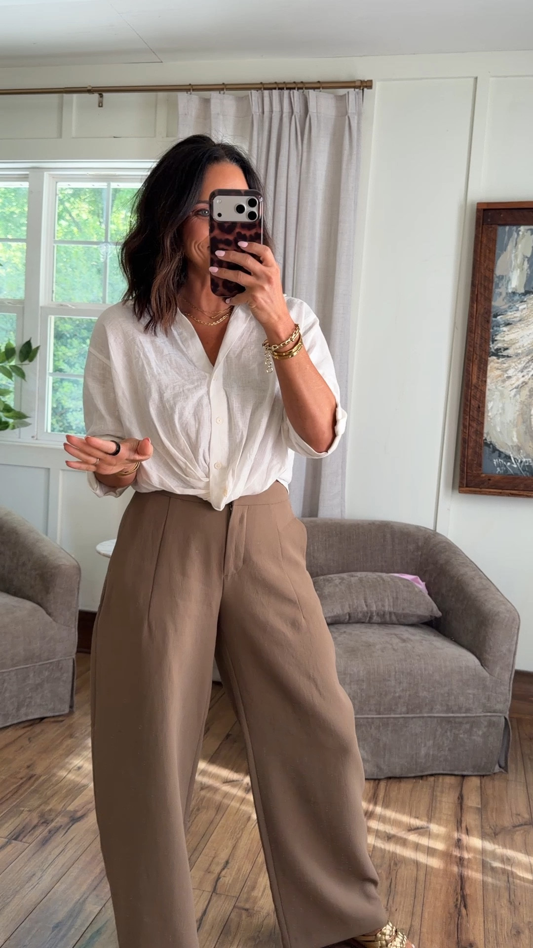 Wearing a xxs top 

#LTKootd #LTKWorkwear #LTKMidsize