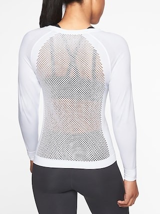 Athleta Womens Trophy Top Bright White Size L | Athleta