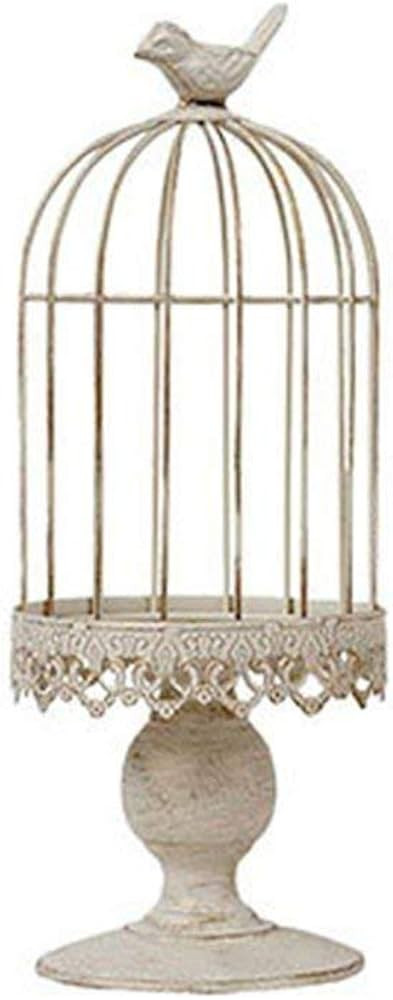 WEISIPU Vintage Wrought Iron Birdcage Candle Holder - Wedding & Birthday Supplies (Big) | Amazon (US)