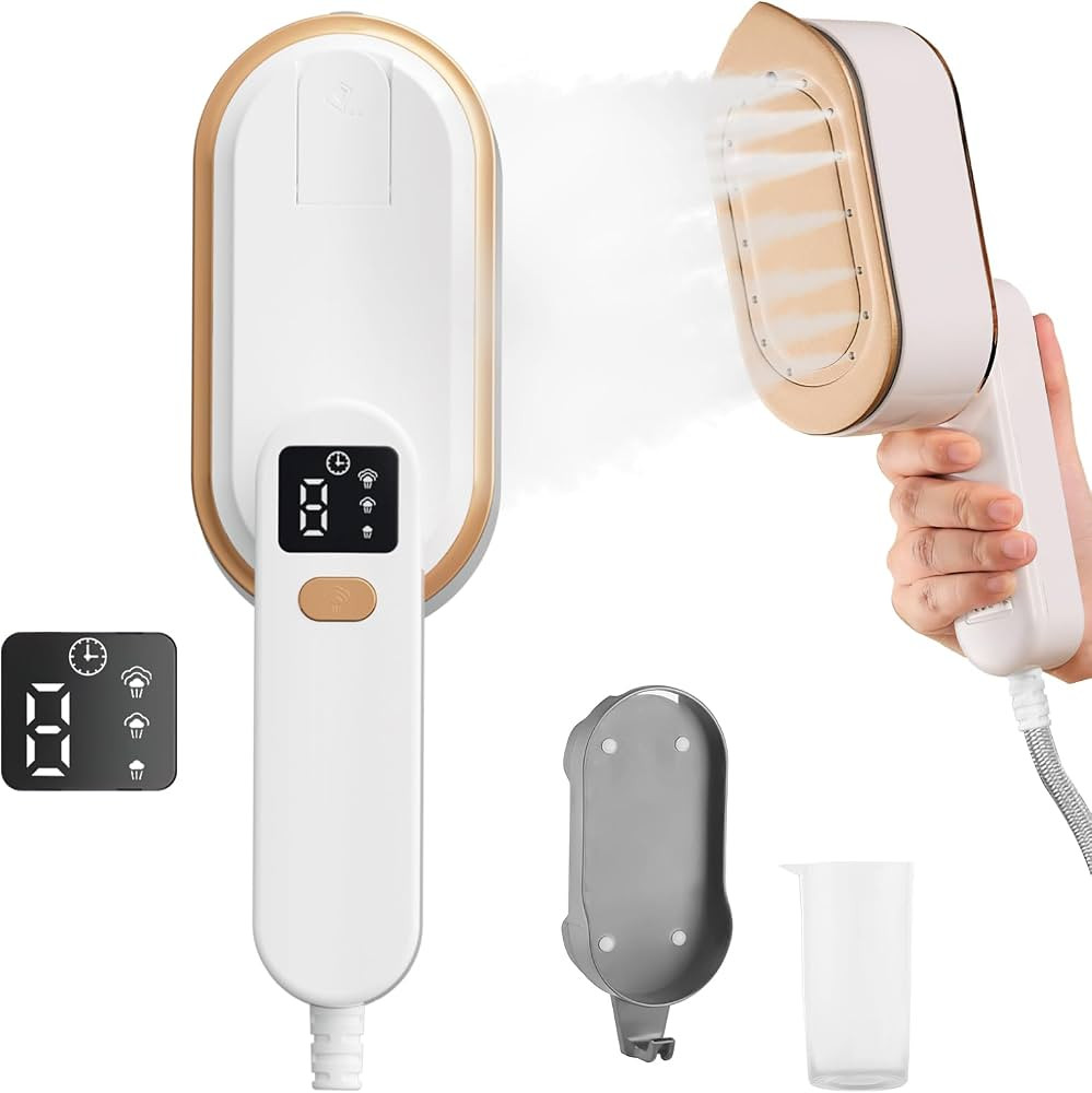 Dampfgl\u00e4tter, Steamer Dampfb\u00fcgeleisen Reisedampfer mit LCD-Bildschirm, 10S schnelles Au... | Amazon (DE)