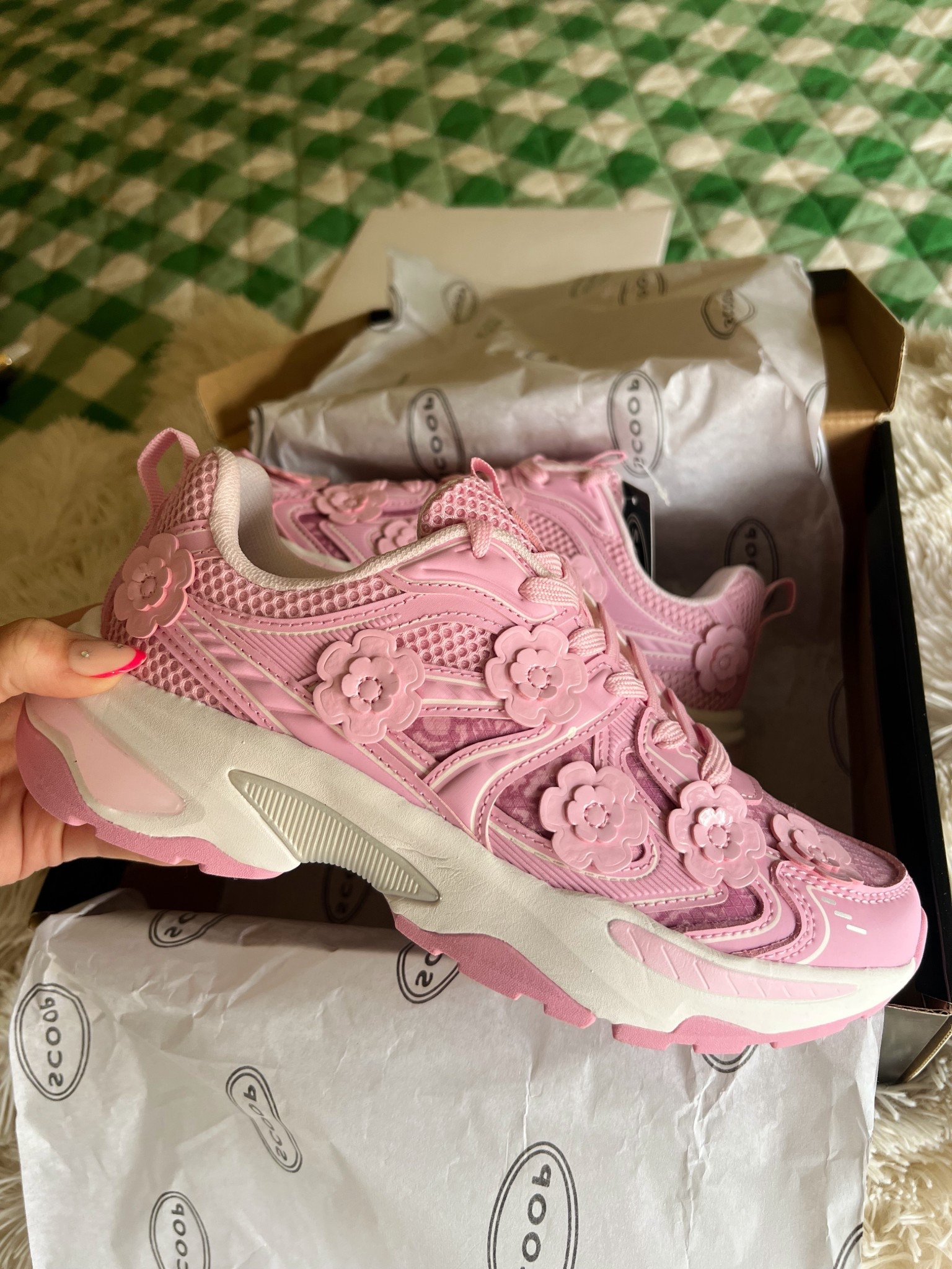 I fear these are going to become my new personality shoes! These flower case sneakers from Walmart will pair so cute with a matching leisure set! #walmart #sneakers 

#LTKfitnessgoals #LTKootd #LTKmomlife