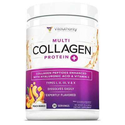 Multi Collagen Protein Plus, Peach Mango, Vitauthority, 285gm | Target