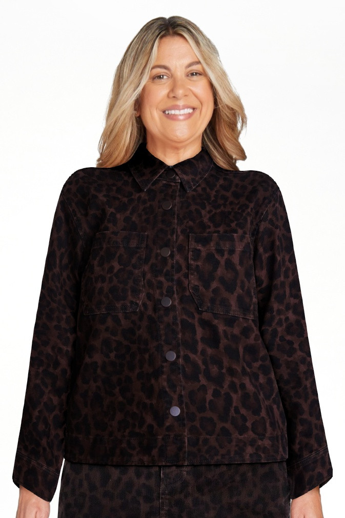 Scenario Women's Faux Leopard Print Jacket, Sizes XS-XXXL | Walmart (US)