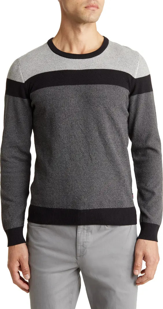 Colorblock Cotton Pullover Sweater | Nordstrom Rack