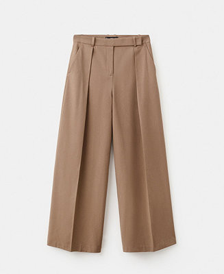 Women's Straight-Leg Pleated Pants | Macy's