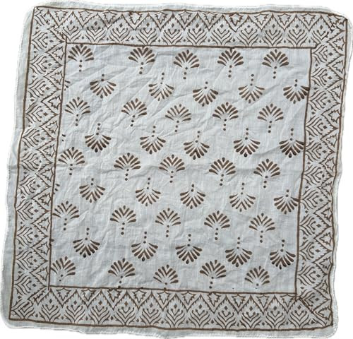 100% Cotton Bandanas, Bohemian Style Cotton Neck Scarf, Boho Soft Cotton Bandana, Cotton Neckerchief, Cotton Square Scarf gift handker Winter/summer style scarf block print bandana face mask multi use | Amazon (US)