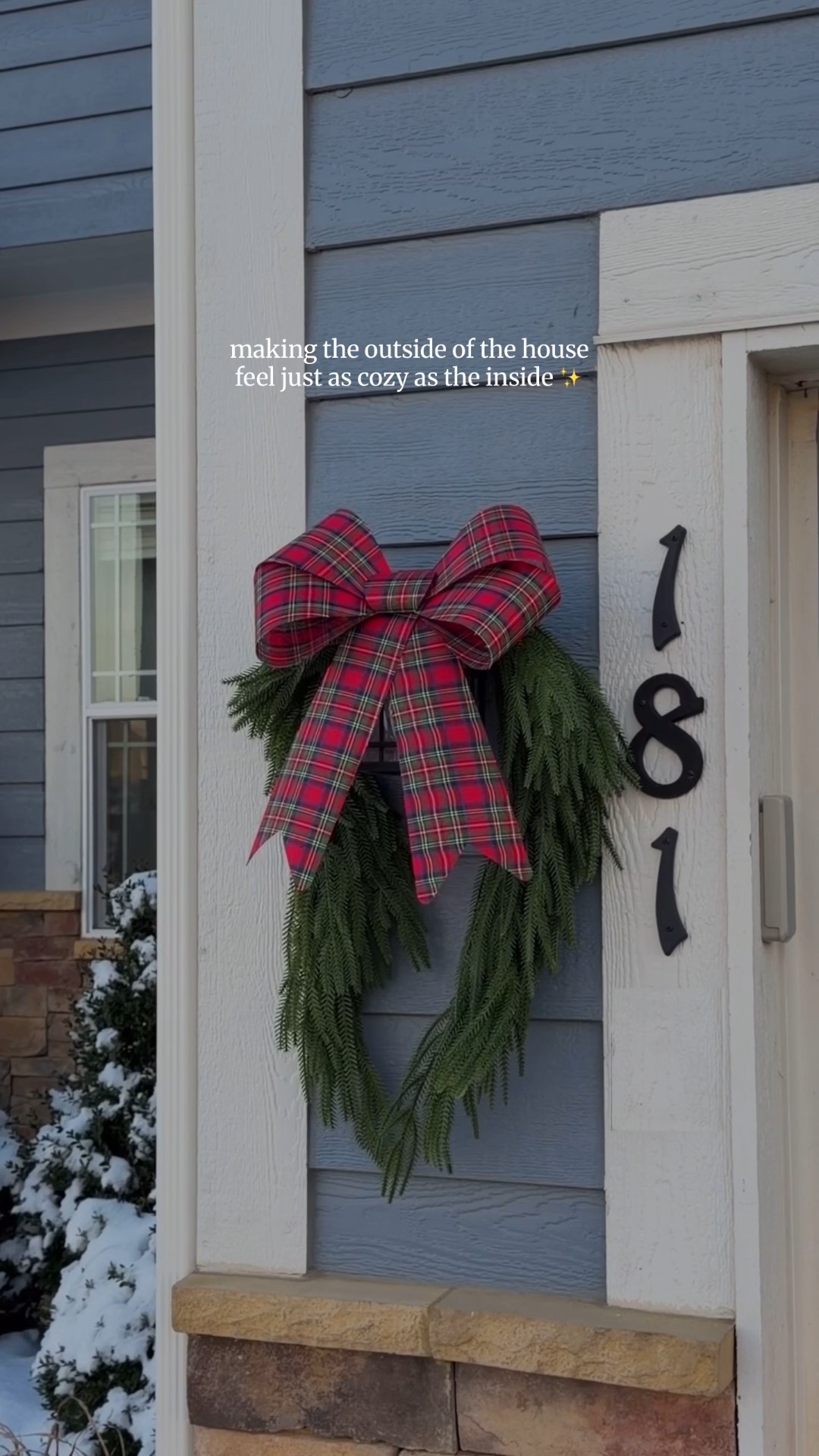 garland and bow for outside DIY christmas decor ✨❄️🎄

#LTKHome #LTKSeasonal #LTKHoliday