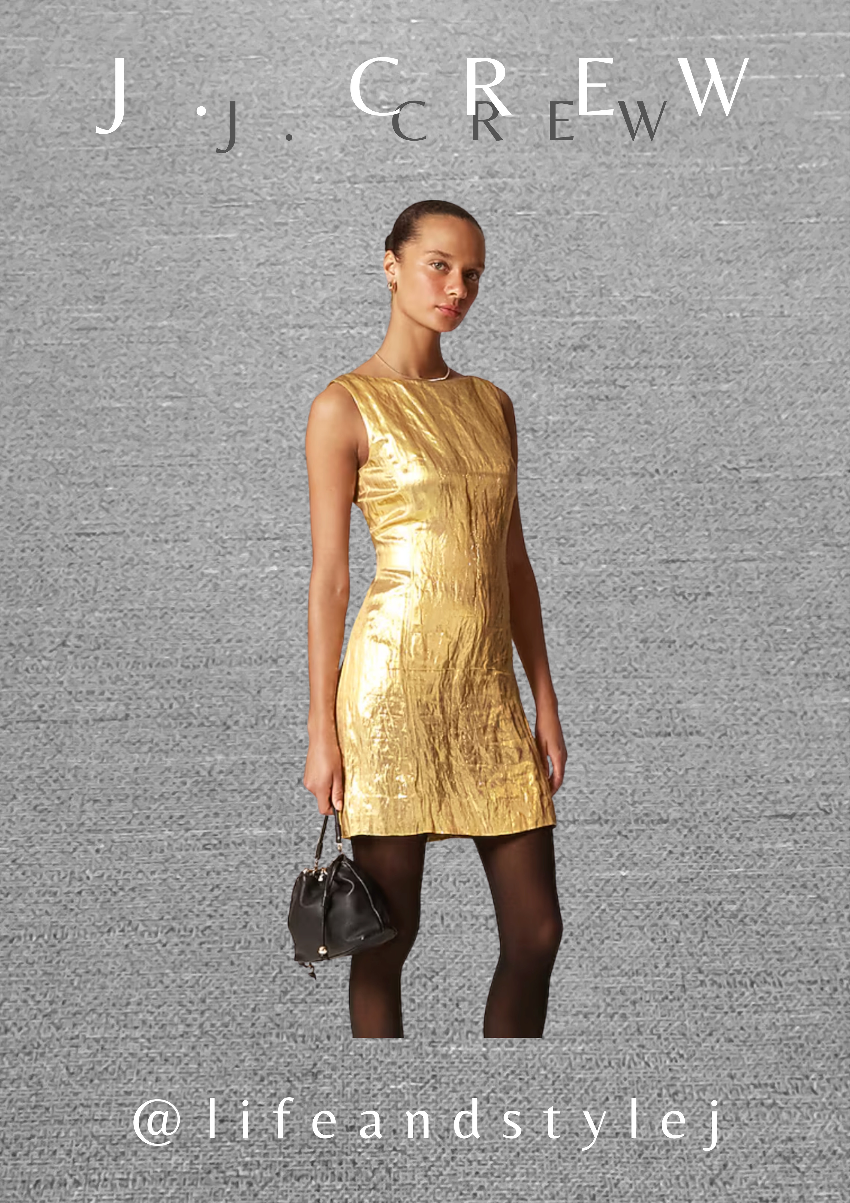 The J.Crew Collection scoopback mini dress in crinkle lame is a holiday shop edit standout that brings elegant shine to midlife ageless fashion. Keep the look balanced with simple heels, understated jewelry, and a sleek clutch, letting the textured fabric take center stage while keeping your style timeless and polished. #MidlifeFashion #AgelessStyle #HolidayEdit #JCrewStyle #PartyOutfits  

 #LTKHoliday #LTKSeasonal #LTKOver40