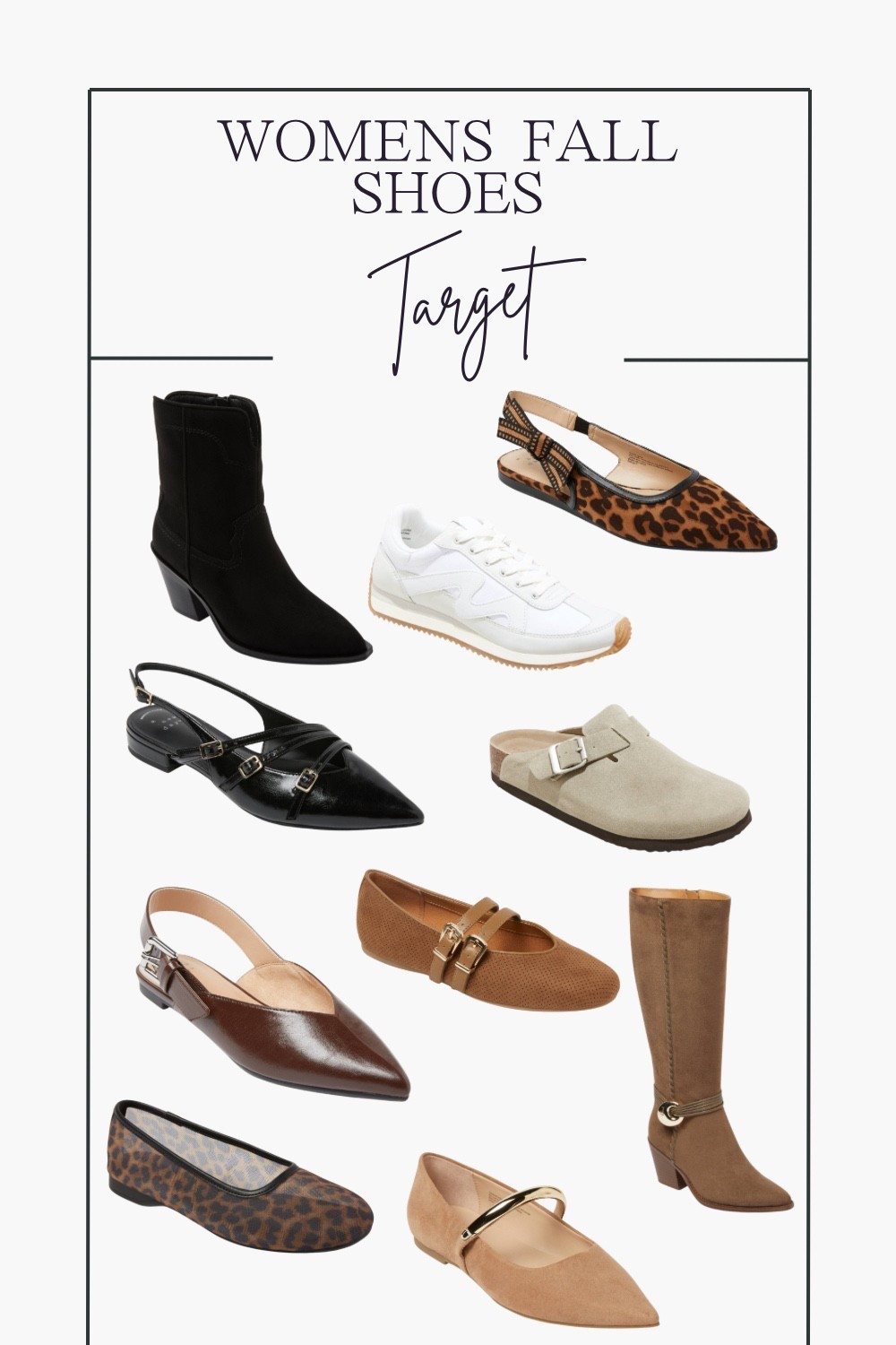 Target has so many cute new shoes for fall! Still loving all the clogs and Mary Jane flats, sling backs and boots 
#fallshoes #shoesforfall #womensshoes

#LTKStyleTip #LTKSeasonal #LTKFindsUnder50