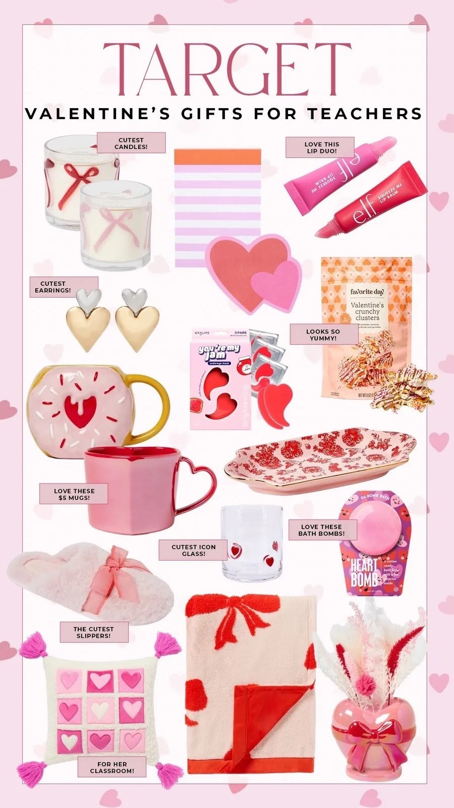 Target Valentine’s Day gifts for teachers! #targetfinds Target finds. Target gift ideas. Valentine’s Day gift ideas. Valentine’s Day gifts for teachers. Teacher gift ideas #LTKFindsUnder50 #LTKFindsUnder100
