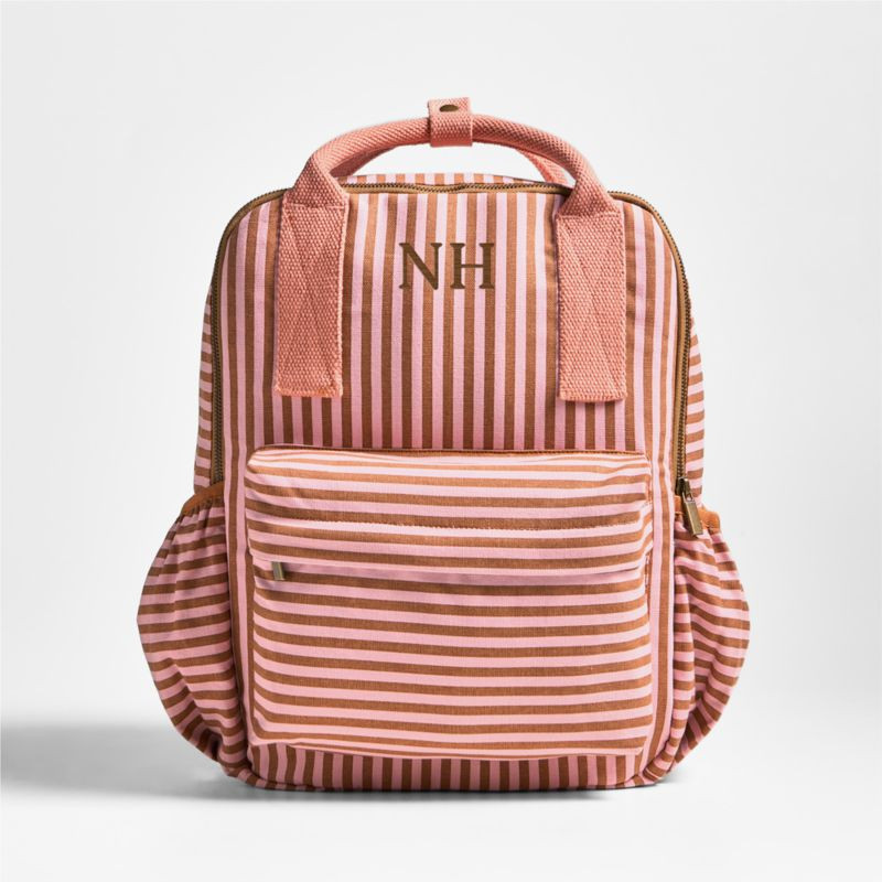 Pathfinder Large Sunset Stripe Kids Cotton Backpack | Crate & Kids | Crate & Barrel