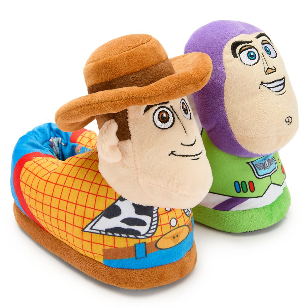 Buzz Lightyear and Woody Plush Slippers for Kids – Toy Story | Disney Store