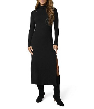 Splendid Rylee Stretch Knit Turtleneck Long Sleeve Midi Dress | Dillard's | Dillard's