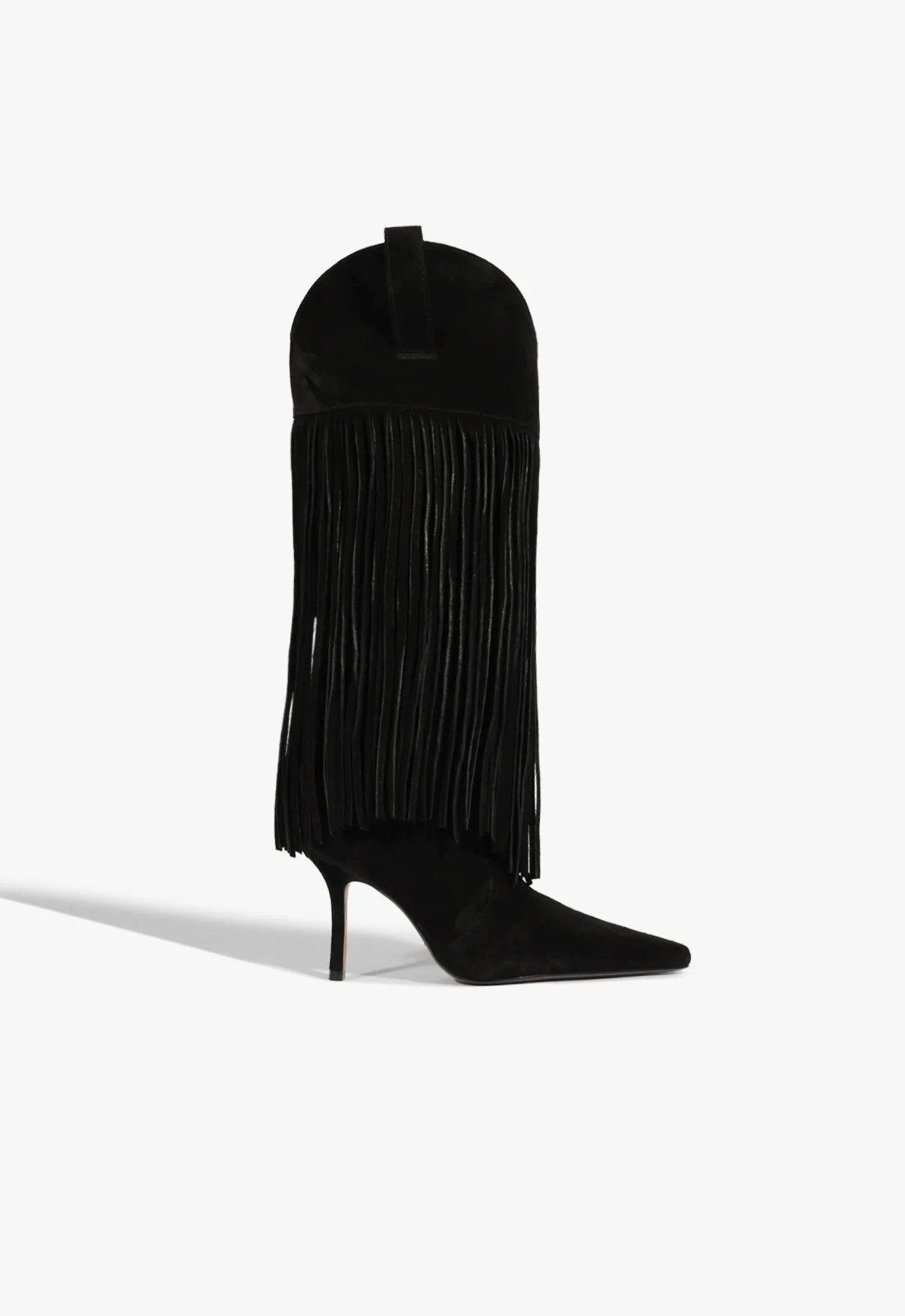 Raffaela Up Fringes Stiletto Suede Boot | Schutz (US)