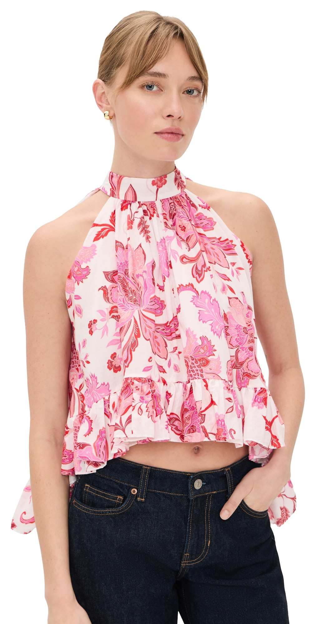 Azeeza Plath Top Paisley L | Shopbop