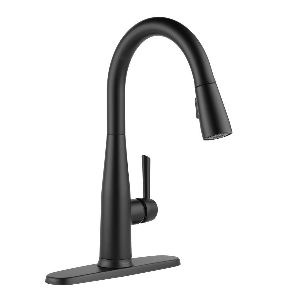 Essa Touch2O Single-Handle Pull-Down Sprayer Kitchen Faucet (Google Assistant, Alexa Compatible) ... | The Home Depot