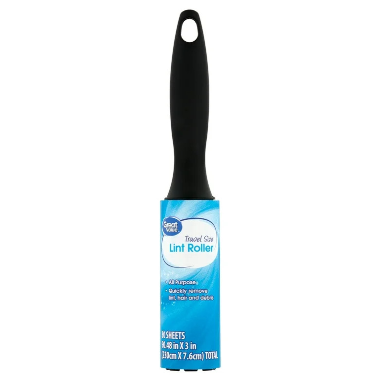 Great Value Lint Roller, Travel Size, 30 Sheets | Walmart (US)