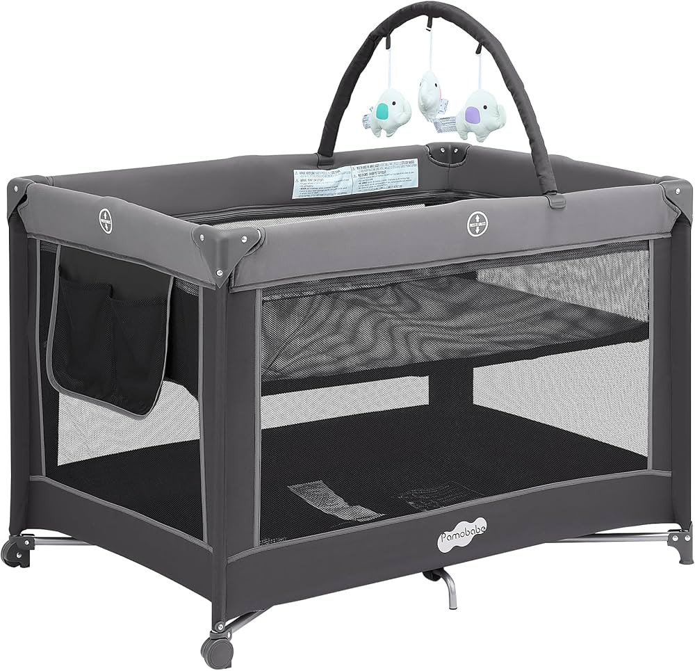 Pamo Babe Portable Playpen Foldable Playard Portable Crib for Baby and Toddlers | Amazon (US)
