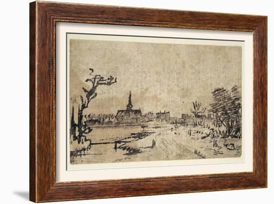 'Landscape with Water, the Village of Amstelveen in the Background, C.1654-55' Giclee Print - Rem... | Art.com