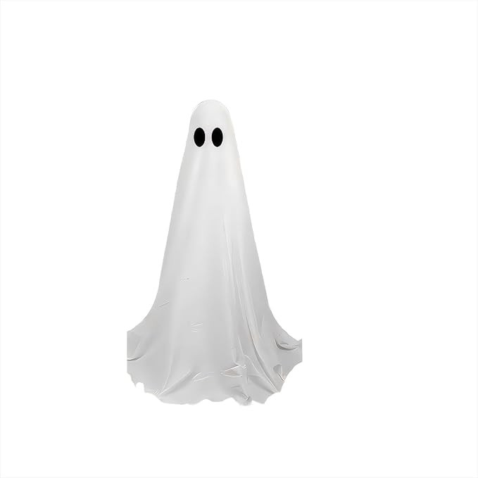LED Lighted Halloween Ghost Decorations - 65 Inch Tall Realistic Glowing Standing Ghost with Stri... | Amazon (US)