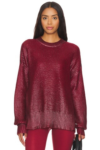 BEACH RIOT Callie Sweater in Merlot Shine from Revolve.com | Revolve Clothing (Global)