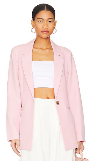 Bryce Woven Blazer in Washed Pink | Revolve Clothing (Global)