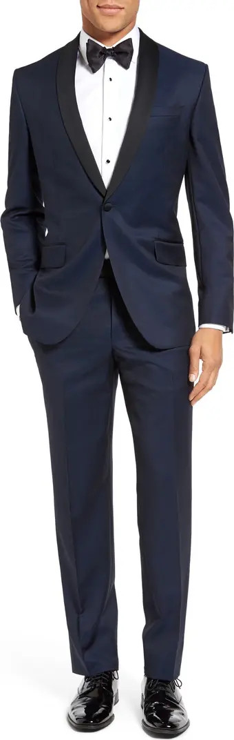 Josh Trim Fit Navy Shawl Lapel Tuxedo | Nordstrom