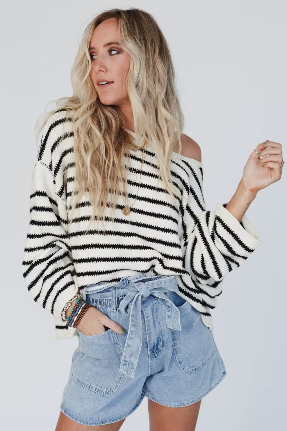 All My Stripes Oversized Sweater — Three Bird Nest | Three Bird Nest