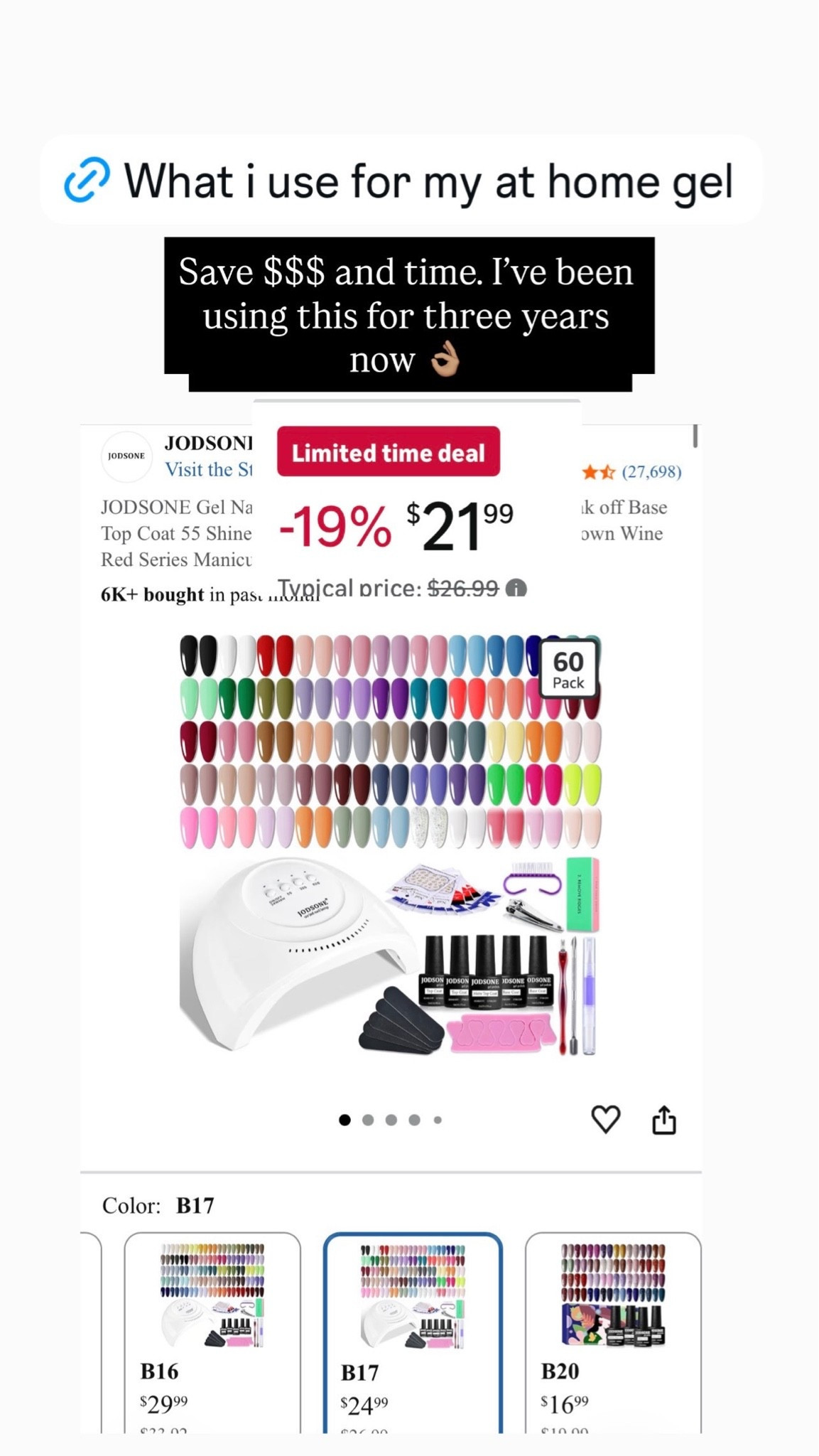 Love this for at home Gel manicures! I’ve owned this for over four years and still going strong

#LTKgrwm #LTKSeasonal