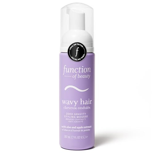 Function of Beauty Wavy Hair Mousse for Styling - Anti-Frizz Hair Styler Adds Volume & Defines Natural Waves - Volumizing & Texturizing Lightweight Styling Foam with Flexible Hold - Hair Care Products | Amazon (US)
