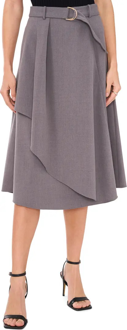 Asymmetric Faux Wrap Belted Skirt | Nordstrom