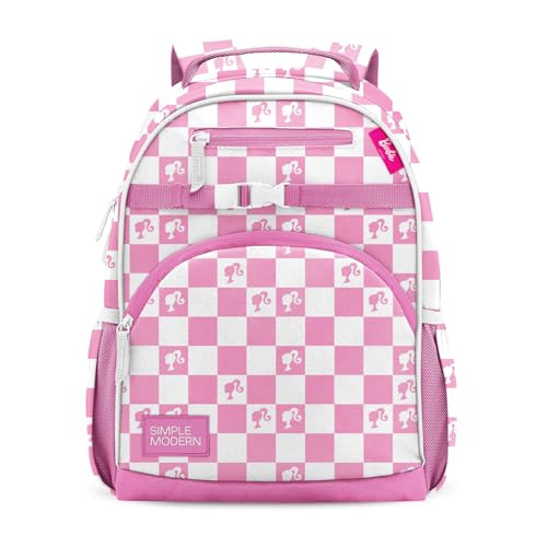 Simple Modern Large Mattel Barbie Kids Backpack for School Girls and Boys | Elementary Backpack for Teen | Fletcher Collection | Kids - 16" tall | Barbie Checkmate | Amazon (US)