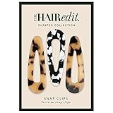 The Hair Edit Snap Triangle Tortoise Barrettes | Amazon (US)