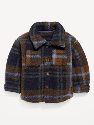 Long-Sleeve Pocket Sherpa Shacket for Baby | Old Navy (US)