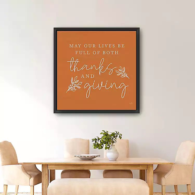Orange May Our Lives Giclee Canvas Wall Plaque | Kirkland's Home