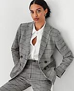 The Petite Fitted Double Breasted Blazer | Ann Taylor (US)