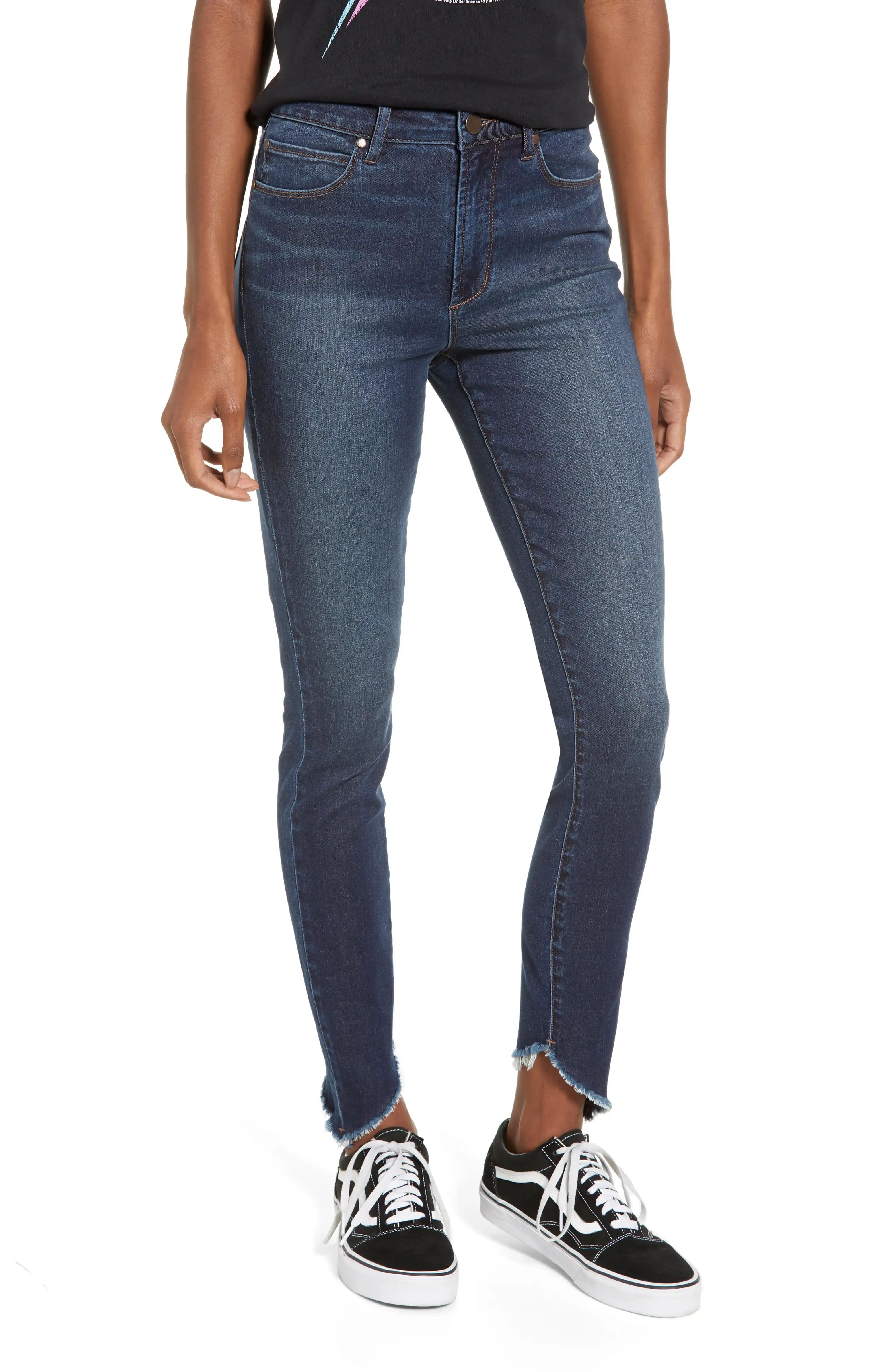 Heather Tulip Hem High Waist Skinny Jeans | Nordstrom