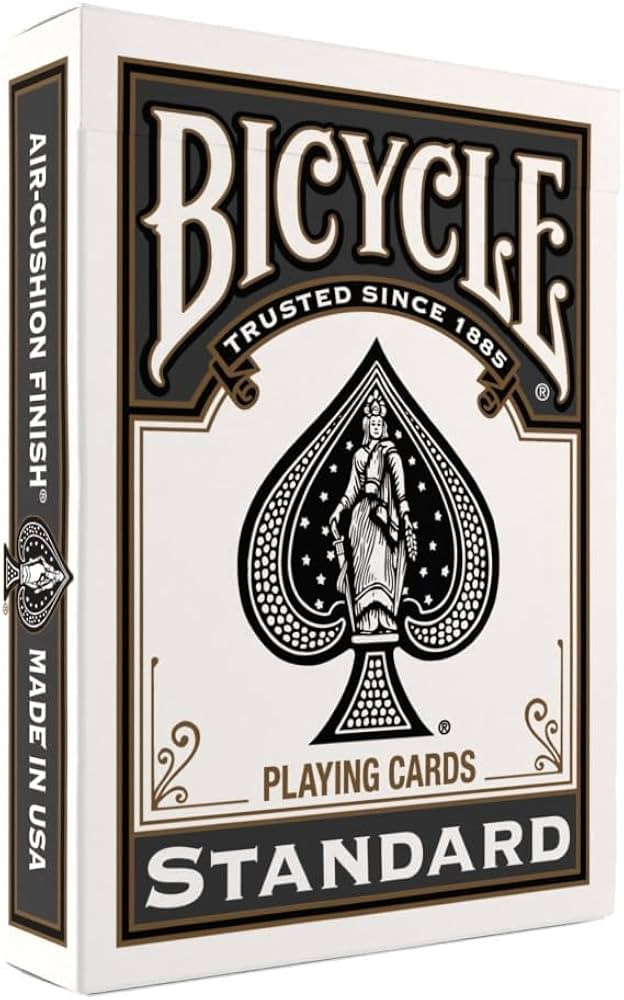 Bicycle Black Playing Cards Standard Index Poker Size Classic Deck | Amazon (US)