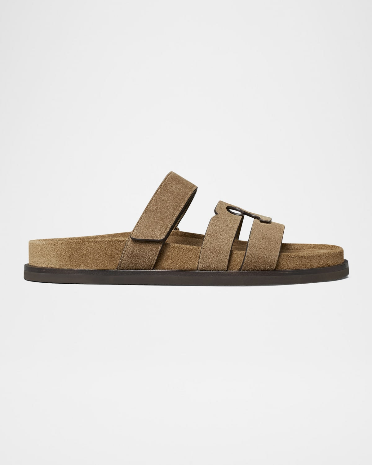 Ines Suede Triple-Band Sport Mule Sandals | Neiman Marcus