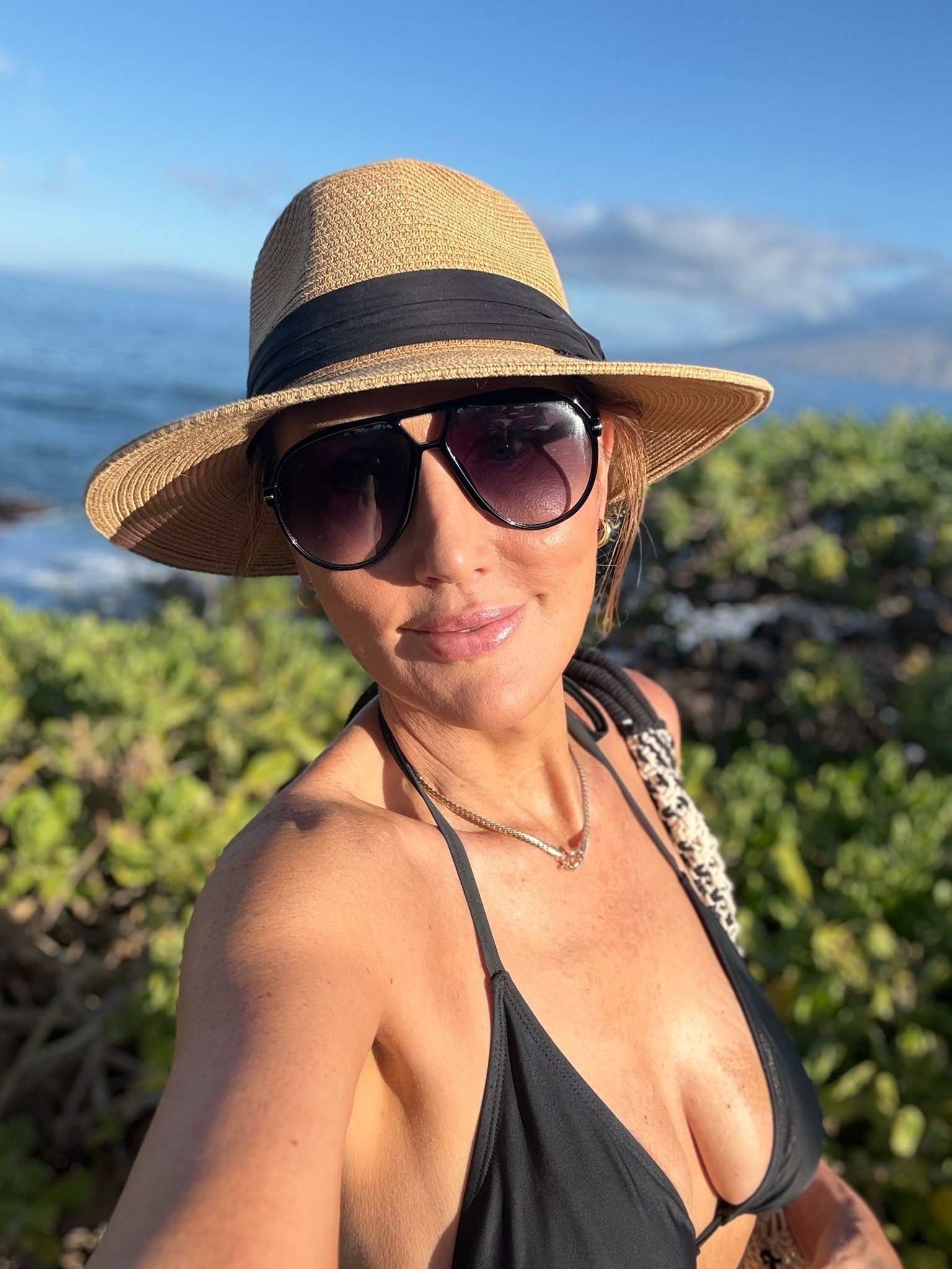 I wore this affordable Amazon hat & sunglasses every day in Maui! 

#hat #sunglasses #beachwear #amazonfinds #summerstyle