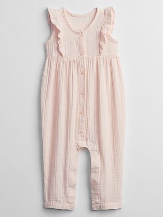 Baby Ruffle Textured One-Piece | Gap Factory
