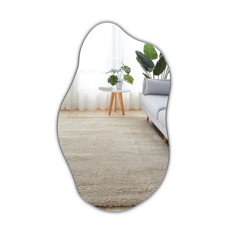 Muzilife Irregular Wall Mirror Asymmetrical Body Mirror 19.7 x 33.5 Inch | Walmart (US)