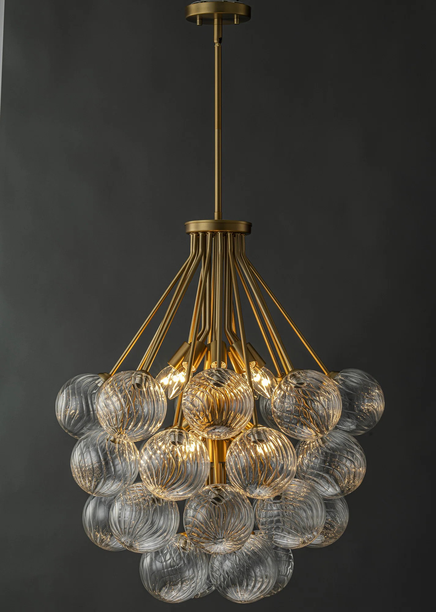 8 - Light Dimmable Tiered Glass Bubble Chandelier | Wayfair North America
