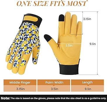 Tavaleu Gardening Gloves for Women, Thorn Proof Puncture Resistant Leather Garden Gloves, Touch S... | Amazon (US)