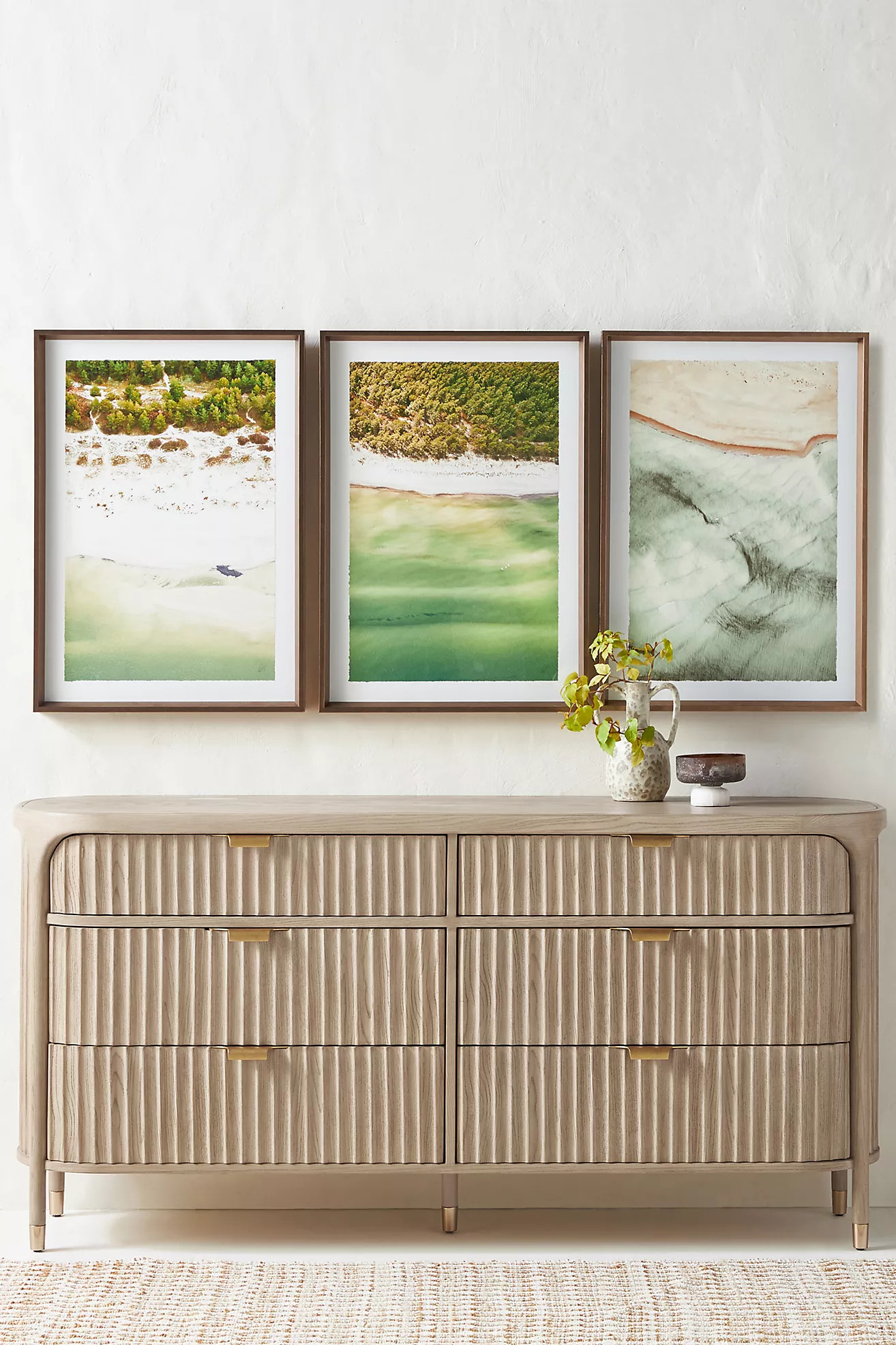The Isla Fluted-Wood Six-Drawer Dresser | Anthropologie (US)