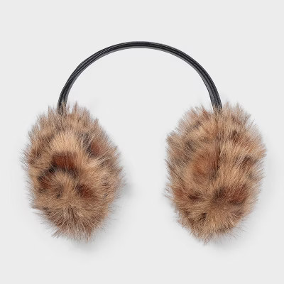 Fuzzy Earmuff - Wild Fable™ Leopard Print | Target