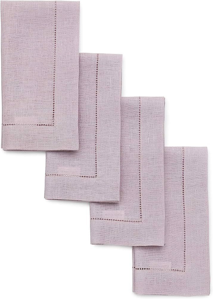 Solino Home Linen Napkins 20 x 20 Inch – 100% Pure Linen Fabric Dinner Napkins for Spring, East... | Amazon (US)