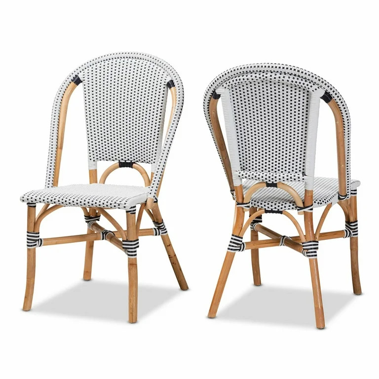 Baxton Studio Genica Bistro Chair  - Set of 2 | Walmart (US)