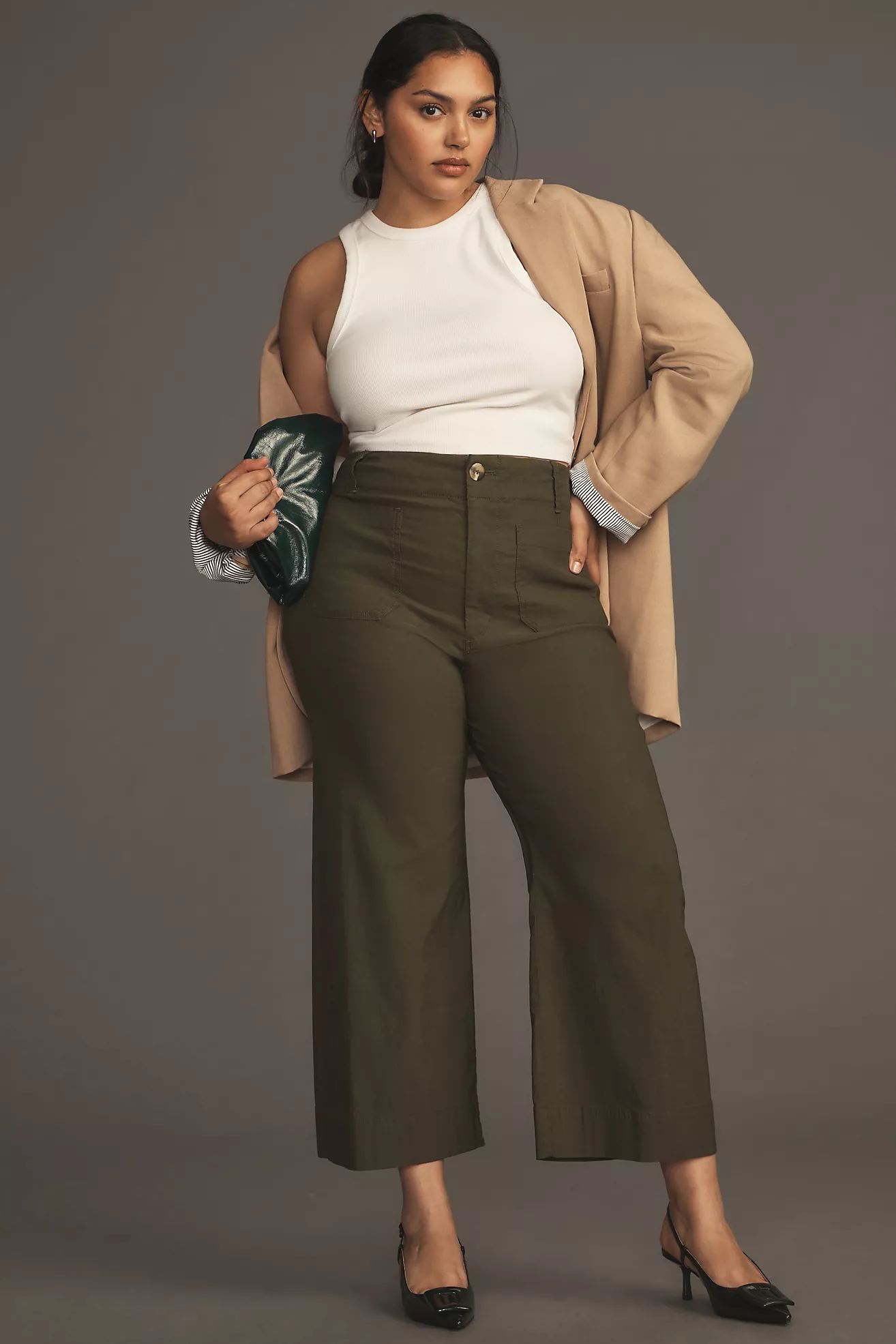 The Colette Cropped Wide-Leg Pants by Maeve | Anthropologie (US)